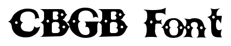 CBGB Font font
